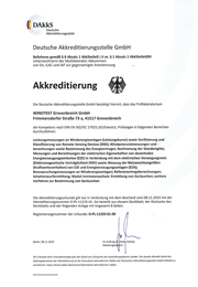 Akkreditierungsurkunde